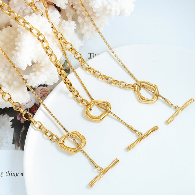 [M^L] Titanium Steel Chain Necklace