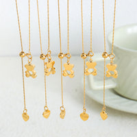 18K Gold-Plated Bear Necklace