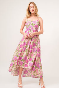 [And The Why] Floral High-Low Hem Cami Dress